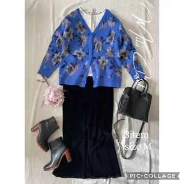 화사한 블루 가디건 세트 여성 의류 묶음 판매 코디 세트업
