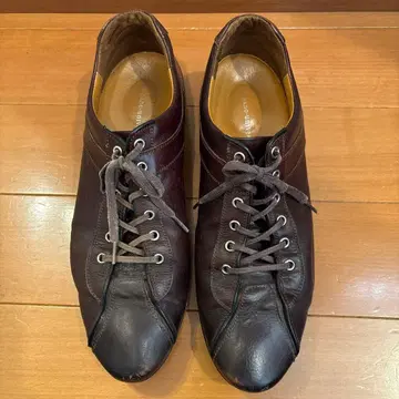 다크 브라운 가죽 레이스업 슈즈