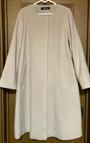 미사용 COMME CA BLANC D'OEUF 롱 코트 그레이지 계열