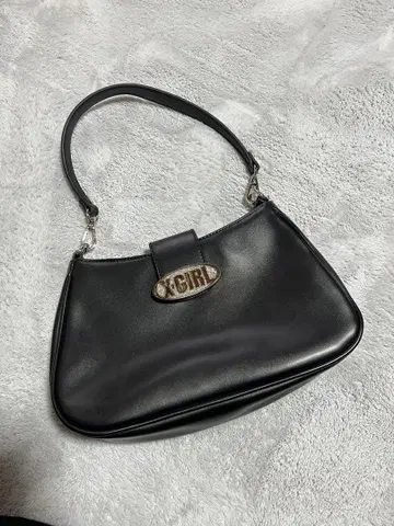 X-GIRL 블랙 숄더백