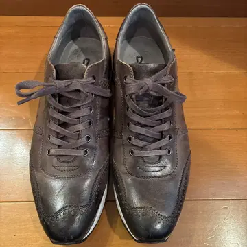 다크 브라운 가죽 캐주얼 슈즈