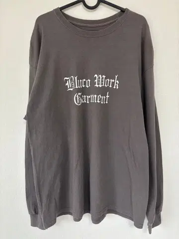 Bluco 부루코 긴팔T셔츠 그레이