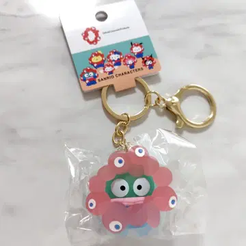 한교동 산리오 물방울 클리어 컬러 마스코트 키링