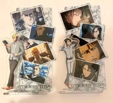 진격의 거인 엘빈 리바이 장면 사진 포함 아크릴 스탠드