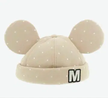 컨디션 최상 [ Disney resort ] 미키 귀 모양 팬캡 베이지