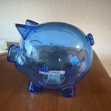 Nordea 파란색 돼지 저금통