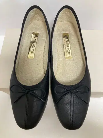 긴자 카네마츠 PREMIER PORTE 블랙 발레 슈즈