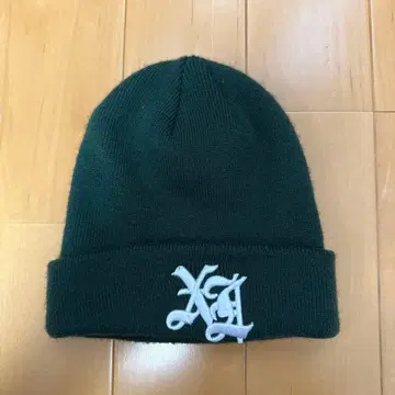 XLARGE 다크 그린 니트 모자