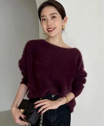 anuans 라쿤 보트넥 니트 풀오버