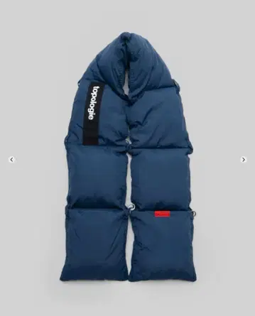 topologie 머플러 Puffer Scarf Marine Blue
