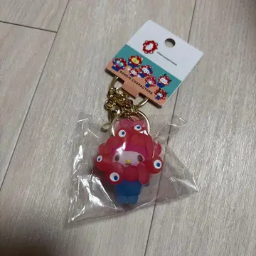 만박 산리오 미야쿠미야쿠 입체 마스코트 키링 클리어 마이멜로디