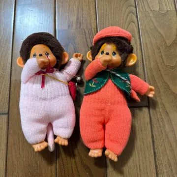 몽치치 2체 세트 쇼와 레트로