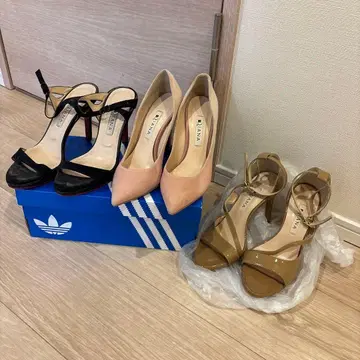 하이힐 펌프스 세트 (블랙, 핑크, 베이지)