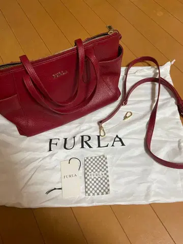 FURLA ARIANA 숄더백 핸드백 레드