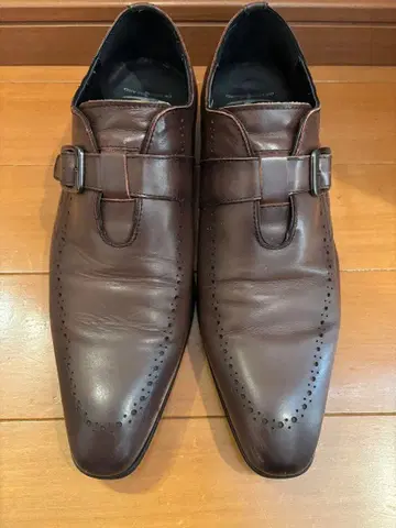 다크 브라운 스트레이트 팁 비즈니스 슈즈