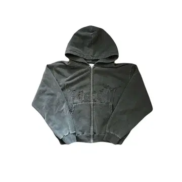 BLESS U 지퍼 후드티 블랙