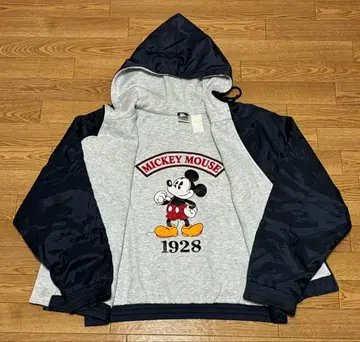 미키마우스 나일론 점퍼 나일론 자켓 자수 와펜