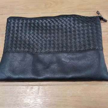 가죽 블랙 클러치백