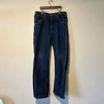 저널 스탠다드 다크 블루 스트레이트 데님 버튼 플라이