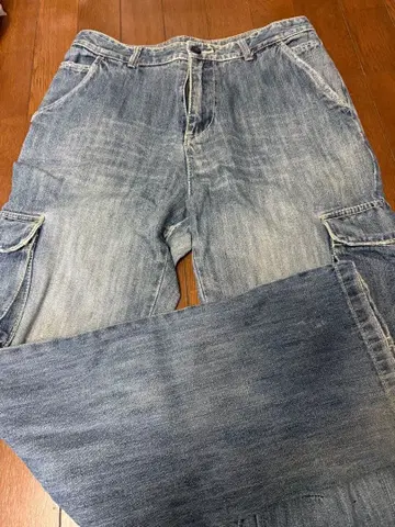 카고 팬츠 Allix Design Wear LL 라이트 블루 데님