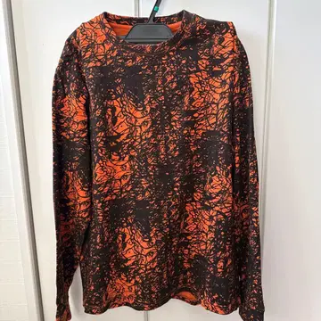 GENTLEFULLNESS 긴팔 티셔츠 오렌지 블랙 L