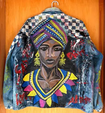 핸드메이드 페인트 리메이크 자켓