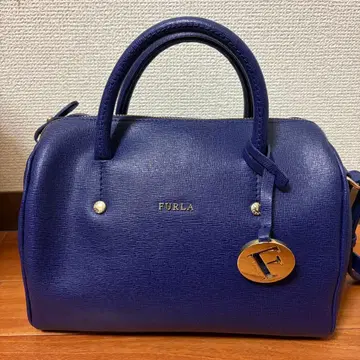 FURLA 훌라 숄더백 가죽 네이비