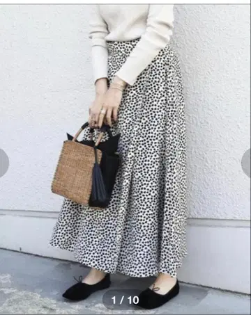 SHIPS 달마시안 패턴 스커트