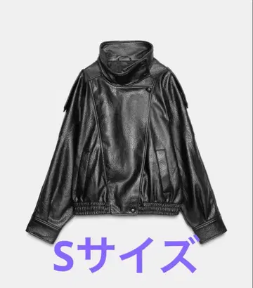 ZARA 자라 페이크 가죽 자켓 S 사이즈