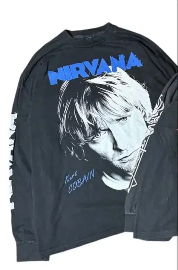 NIRVANA Kurt Cobain 긴팔 티셔츠 (XL 상당)