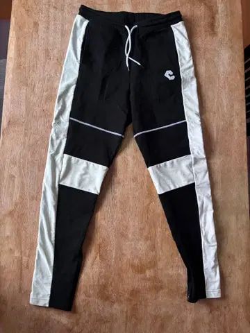 CRONOS 조거 팬츠 L 사이즈 블랙/화이트