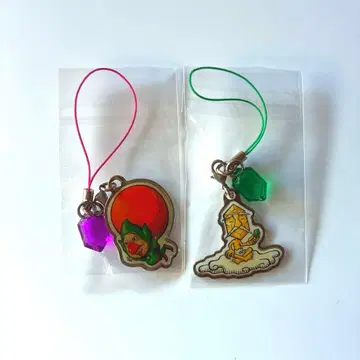 당시품 갓 수확한 친쿠루 분홍색 루피랜드 스트랩 2개 세트