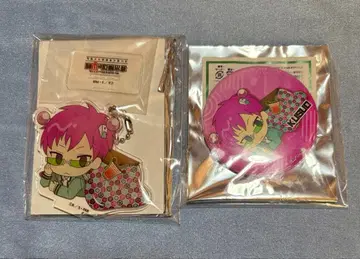 사이키 쿠스오의 재난 챤도리 아크릴 스탠드 캔뱃지 사이키