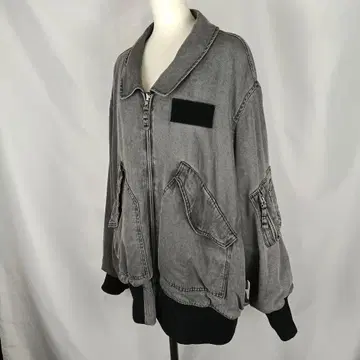 JEANASIS 리버서블 플라이트 자켓 블랙 B4251