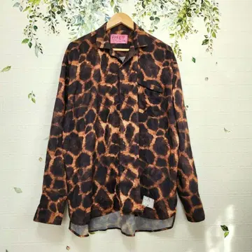 [ EFFECTEN ] 레오파드 무늬 긴팔 셔츠 일본제 겉옷