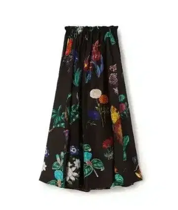 CABaN 실크 IBIZA 프린트 롱 스커트