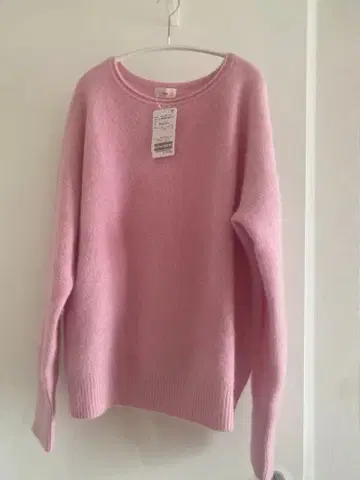 IENA 이에나 fluffy 퍼 풀오버 니트 핑크