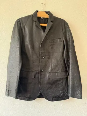 블랙 양가죽 테일러드 자켓 M 사이즈