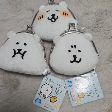 나가노 농담곰 페이스 가마구치 파우치 3종 세트