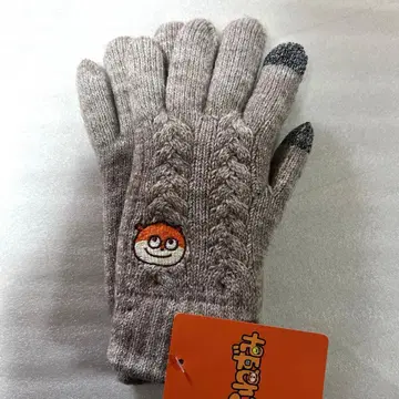 작은 쥐 스마트폰 대응 케이블 장갑 페이스 패턴 니시무라 유우지 장갑