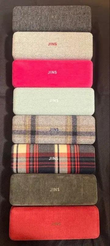 [새상품] JINS 진스 한정판 디자인 안경 케이스 8세트