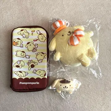 [ 새상품 ] 폼폼푸딩 봉제 인형 참 파우치