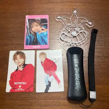 포에이트 응원봉 아미카 카드 1장 코타츠 사인 포함 카드 2장