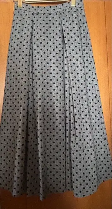 herlipto Tweed Flocked Dot Long Skirt M