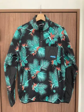 KAVU 플라워 프린트 플리스 자켓 XS