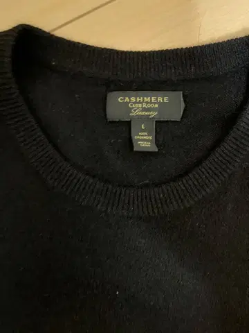 CASHMERE CLUB ROOM 블랙 스웨터