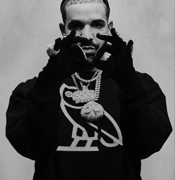 OVO octobersveryown 올빼미 로고 블랙 후드티