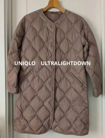 유니클로 울트라 라이트 다운 코트 울트라 라이트 자켓 베이지