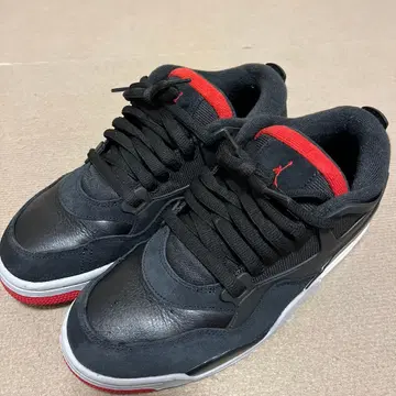 [새상품급] 에라 조던 에어쿠션 탑재 블랙/레드 스니커즈 남성용