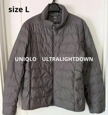 유니클로 울트라 라이트 다운 자켓 L 차콜 그레이